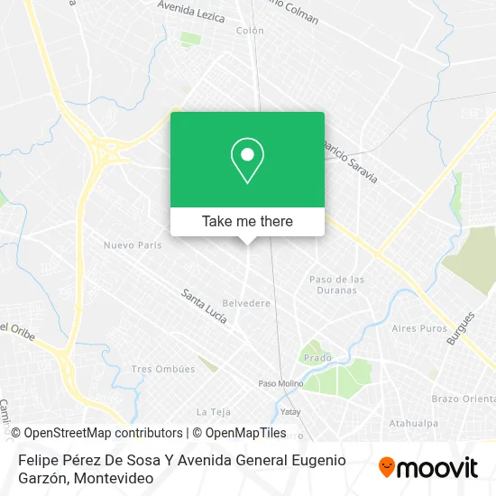 Felipe Pérez De Sosa Y Avenida General Eugenio Garzón map