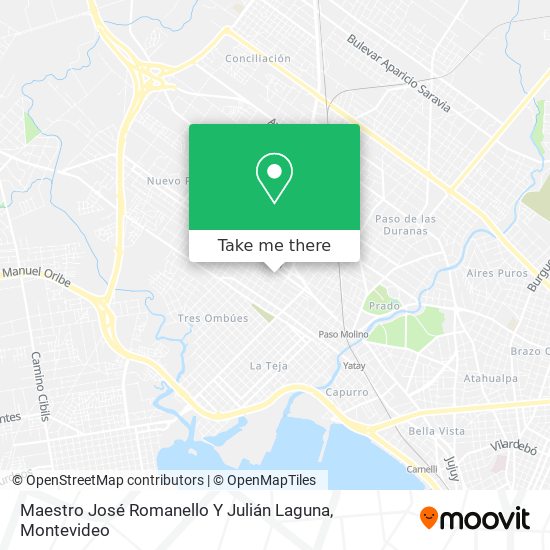 Mapa de Maestro José Romanello Y Julián Laguna