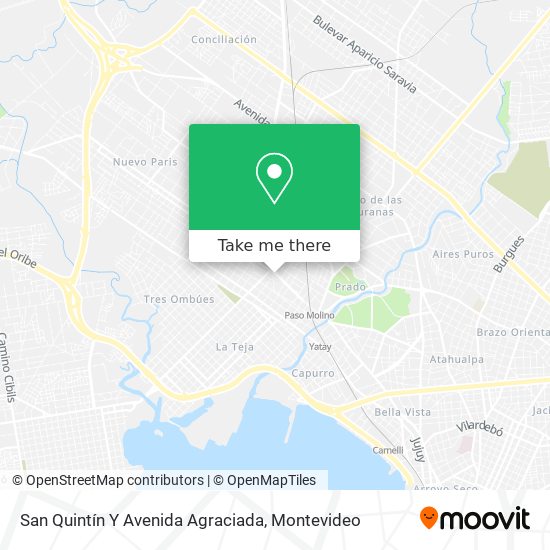 San Quintín Y Avenida Agraciada map