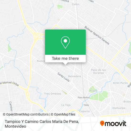 Tampico Y Camino Carlos María De Pena map