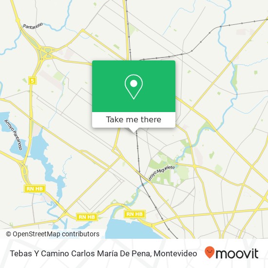 Tebas Y Camino Carlos María De Pena map