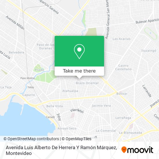 Avenida Luis Alberto De Herrera Y Ramón Márquez map