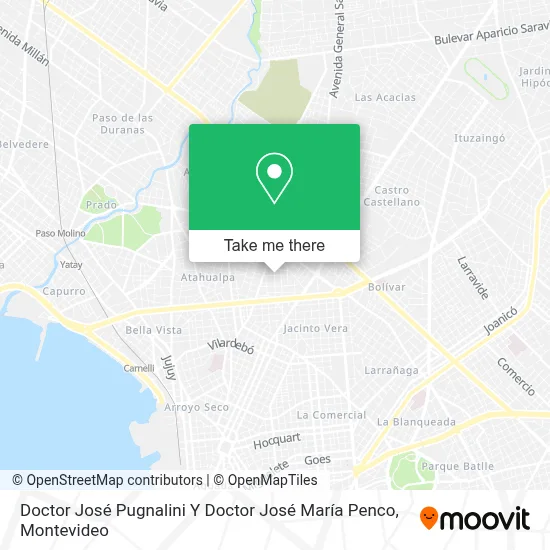 Doctor José Pugnalini Y Doctor José María Penco map