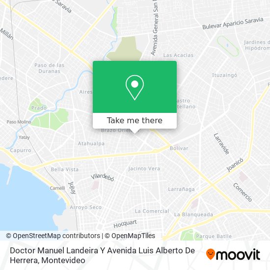 Doctor Manuel Landeira Y Avenida Luis Alberto De Herrera map