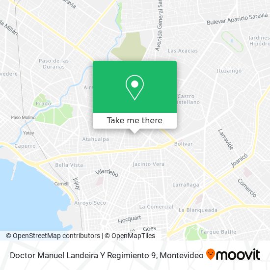 Doctor Manuel Landeira Y Regimiento 9 map
