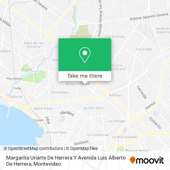 Margarita Uriarte De Herrera Y Avenida Luis Alberto De Herrera map