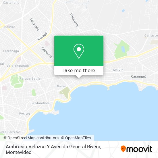 Ambrosio Velazco Y Avenida General Rivera map