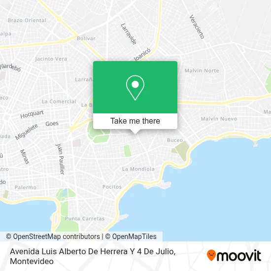 Mapa de Avenida Luis Alberto De Herrera Y 4 De Julio