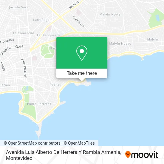 Mapa de Avenida Luis Alberto De Herrera Y Rambla Armenia