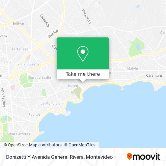 Donizetti Y Avenida General Rivera map