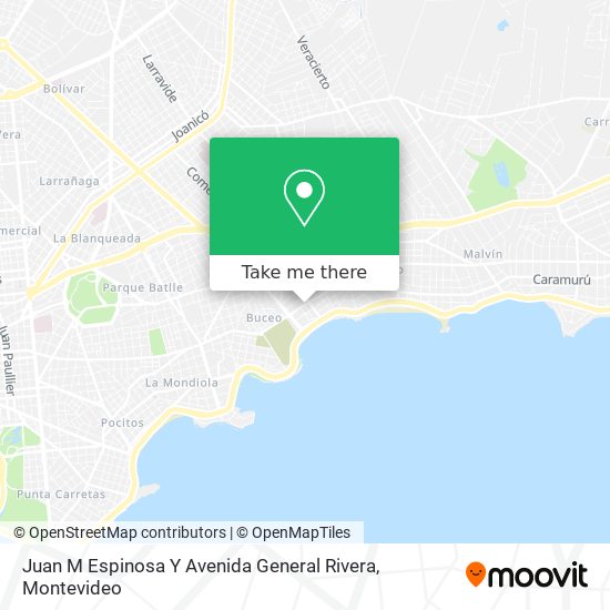 Juan M Espinosa Y Avenida General Rivera map