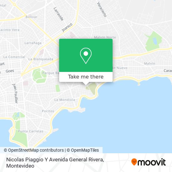 Nicolas Piaggio Y Avenida General Rivera map