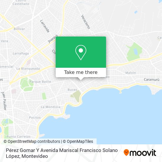 Mapa de Pérez Gomar Y Avenida Mariscal Francisco Solano López