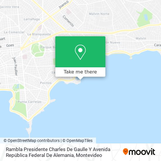 Mapa de Rambla Presidente Charles De Gaulle Y Avenida República Federal De Alemania