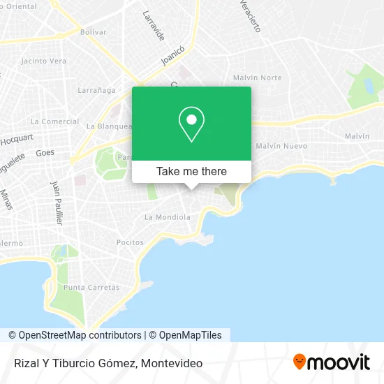 Rizal Y Tiburcio Gómez map