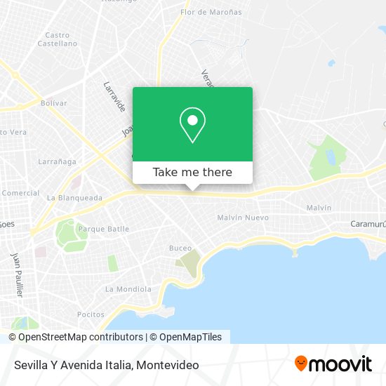 Mapa de Sevilla Y Avenida Italia