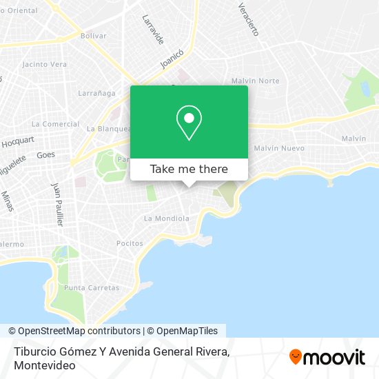 Tiburcio Gómez Y Avenida General Rivera map