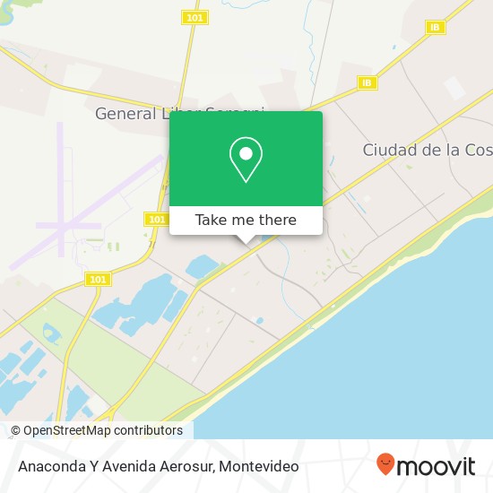 Anaconda Y Avenida Aerosur map