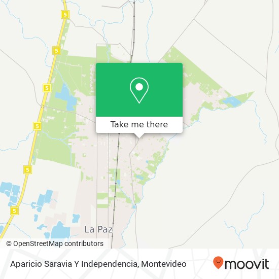 Aparicio Saravia Y Independencia map