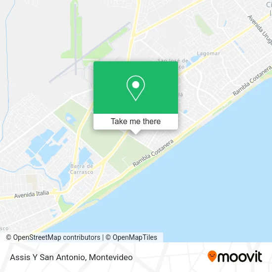 Mapa de Assis Y San Antonio