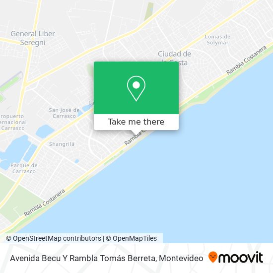 Avenida Becu Y Rambla Tomás Berreta map