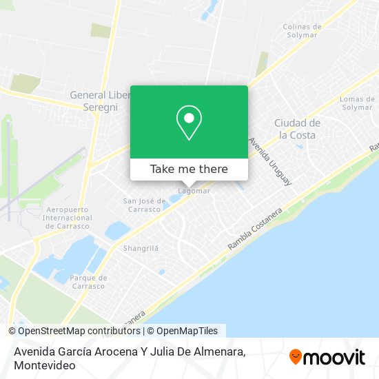Avenida García Arocena Y Julia De Almenara map