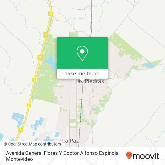 Avenida General Flores Y Doctor Alfonso Espinola map