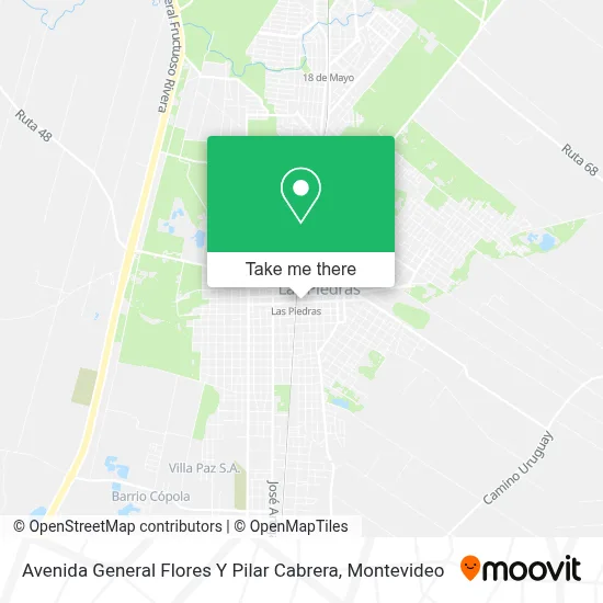 Avenida General Flores Y Pilar Cabrera map