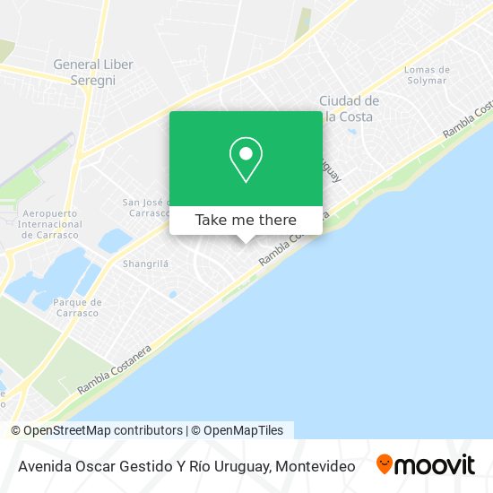 Avenida Oscar Gestido Y Río Uruguay map