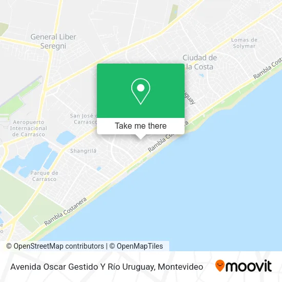 Avenida Oscar Gestido Y Río Uruguay map