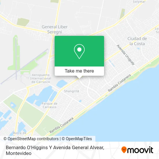 Mapa de Bernardo O'Higgins Y Avenida General Alvear