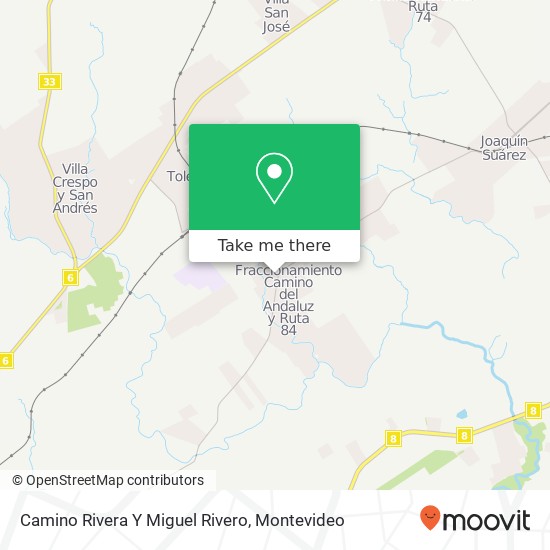 Camino Rivera Y Miguel Rivero map