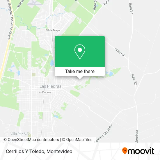 Cerrillos Y Toledo map