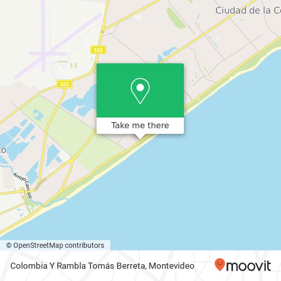 Colombia Y Rambla Tomás Berreta map