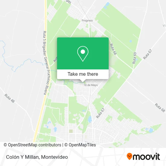 Colón Y Millan map