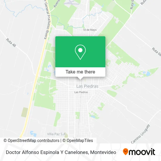 Doctor Alfonso Espinola Y Canelones map