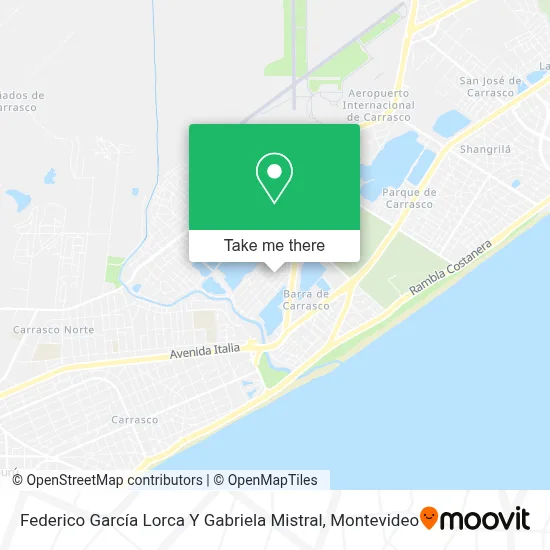 Federico García Lorca Y Gabriela Mistral map