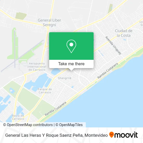 Mapa de General Las Heras Y Roque Saenz Peña