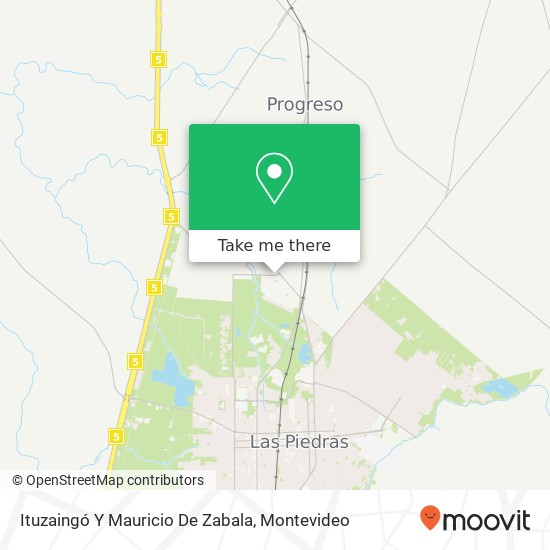 Ituzaingó Y Mauricio De Zabala map
