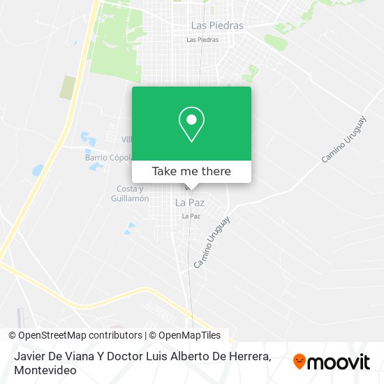 Javier De Viana Y Doctor Luis Alberto De Herrera map