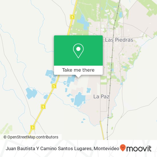 Juan Bautista Y Camino Santos Lugares map