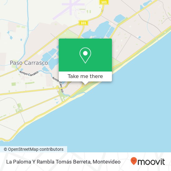 Mapa de La Paloma Y Rambla Tomás Berreta