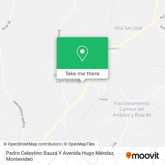 Pedro Celestino Bauzá Y Avenida Hugo Méndez map