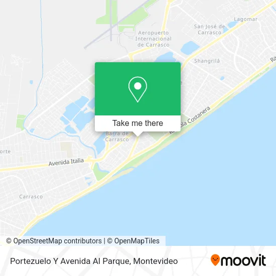 Mapa de Portezuelo Y Avenida Al Parque