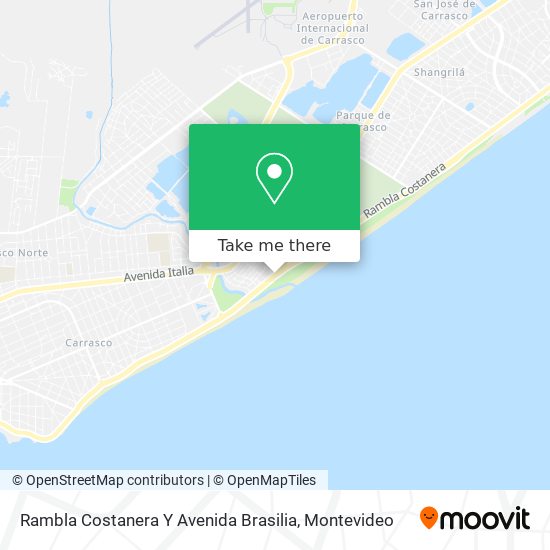 Mapa de Rambla Costanera Y Avenida Brasilia