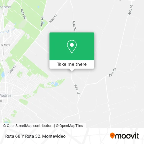 Ruta 68 Y Ruta 32 map