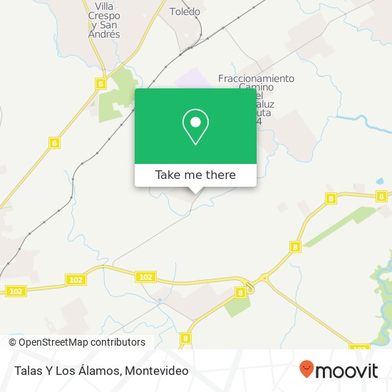 Talas Y Los Álamos map