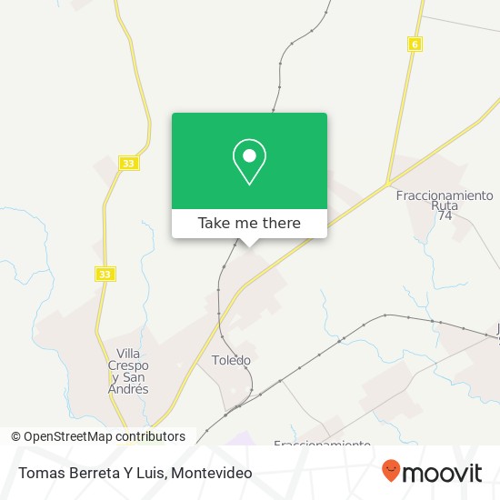 Mapa de Tomas Berreta Y Luis