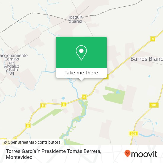 Torres García Y Presidente Tomás Berreta map