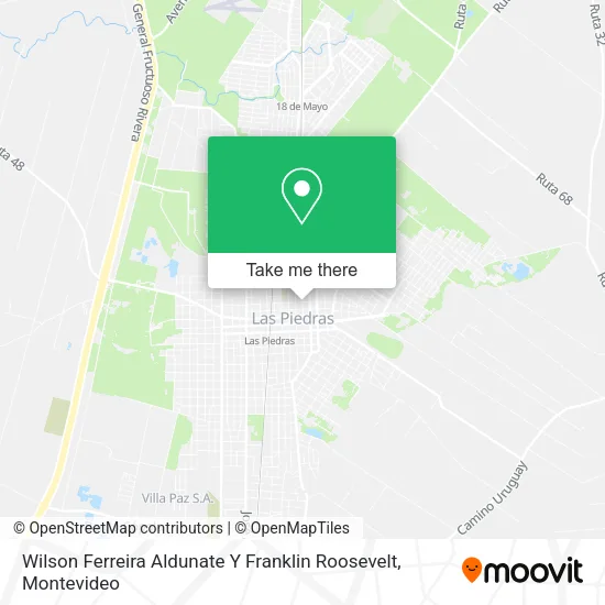 Mapa de Wilson Ferreira Aldunate Y Franklin Roosevelt